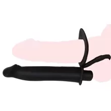 1 pièce Plug anal de pénis avec sangle en silicone, gode vibrant à double pénétration avec anneau de pénis, masseur de plug anal permettant de retarder l'éjaculation, jouets sexuels érotiques pour adultes pour homme femme couple, stimulateur vibrant de point, produits pour adultes