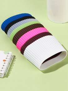 1入矽膠防燙杯套,具有防滑設計的咖啡杯配件 - 彩色 - 查看 6