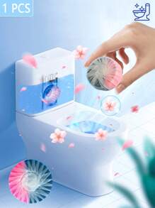 FoBianJie 1入組40g自動馬桶清潔系統,包括馬桶清潔劑、除臭劑、尿漬去除片、水槽污垢去除劑和一般清潔用品