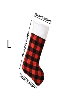 TYFYO 1 chiếc tất Giáng sinh kẻ sọc đen đen, tất ông già Noel, kẹo, túi quà, đồ trang trí treo cây thông Noel, đồ trang trí Giáng sinh cho gia đình, quà tặng Giáng sinh 2023, Giáng sinh - màu đen - Xem 7