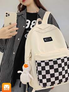 School Backpack - White - View 3