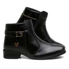 Bota Feminina Adulto Zíper Lateral Lisa Moda Balada Festa Social Rodeio Boate Formal