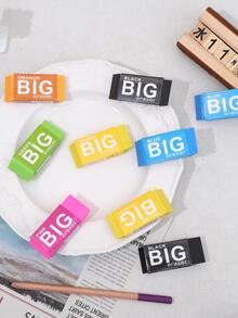 1入實色大橡皮擦,多種可選顏色:黑色,綠色,藍色,黃色,橘色,粉紅色 - 黃色 - 查看 2