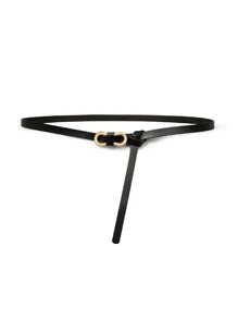 Thắt lưng khóa kim loại - màu đen - Xem 4