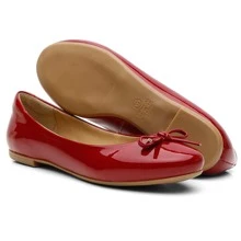 Women Flats - 紅色 - 查看 1