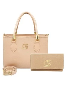 Women Tote Bags - 卡其色 - 查看 1