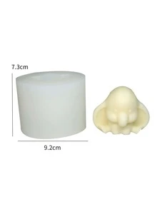 1個矽膠蠟燭模具,可自製大象形狀的香薰蠟燭,家居裝飾 - 白色 - 查看 6