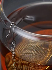 1PC 家用茶球，带链茶叶浸泡器，不锈钢调味球，煮炖调味包，茶球，炖香料茶过滤器，腌制球 - 銀色 - 查看 3