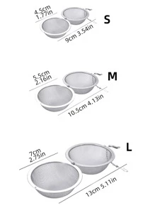 1PC 家用茶球，带链茶叶浸泡器，不锈钢调味球，煮炖调味包，茶球，炖香料茶过滤器，腌制球 - 銀色 - 查看 4