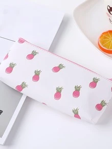 Ngẫu nhiên Dễ thương Dứa Hộp bút - Sành điệu Và Bền chặt Túi bút chì Đối với Sinh viên - Hồng - Xem 4