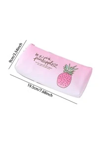 Ngẫu nhiên Dễ thương Dứa Hộp bút - Sành điệu Và Bền chặt Túi bút chì Đối với Sinh viên - Hồng - Xem 5