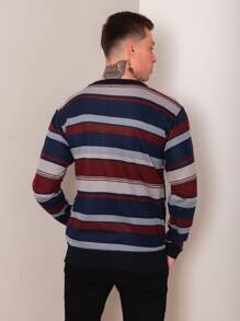 Men Sweaters - Burdeos - Ver 2