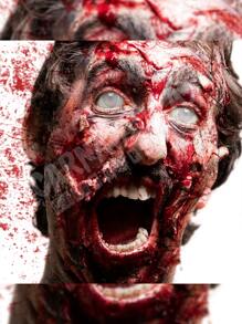 Pupilentes Blancos Red Zombie Disfraz Halloween Cosplay - Blanco - Ver 8