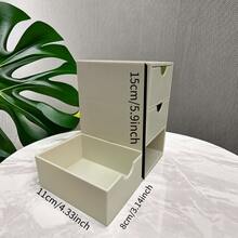 Simple Office Storage Box - White - View 2