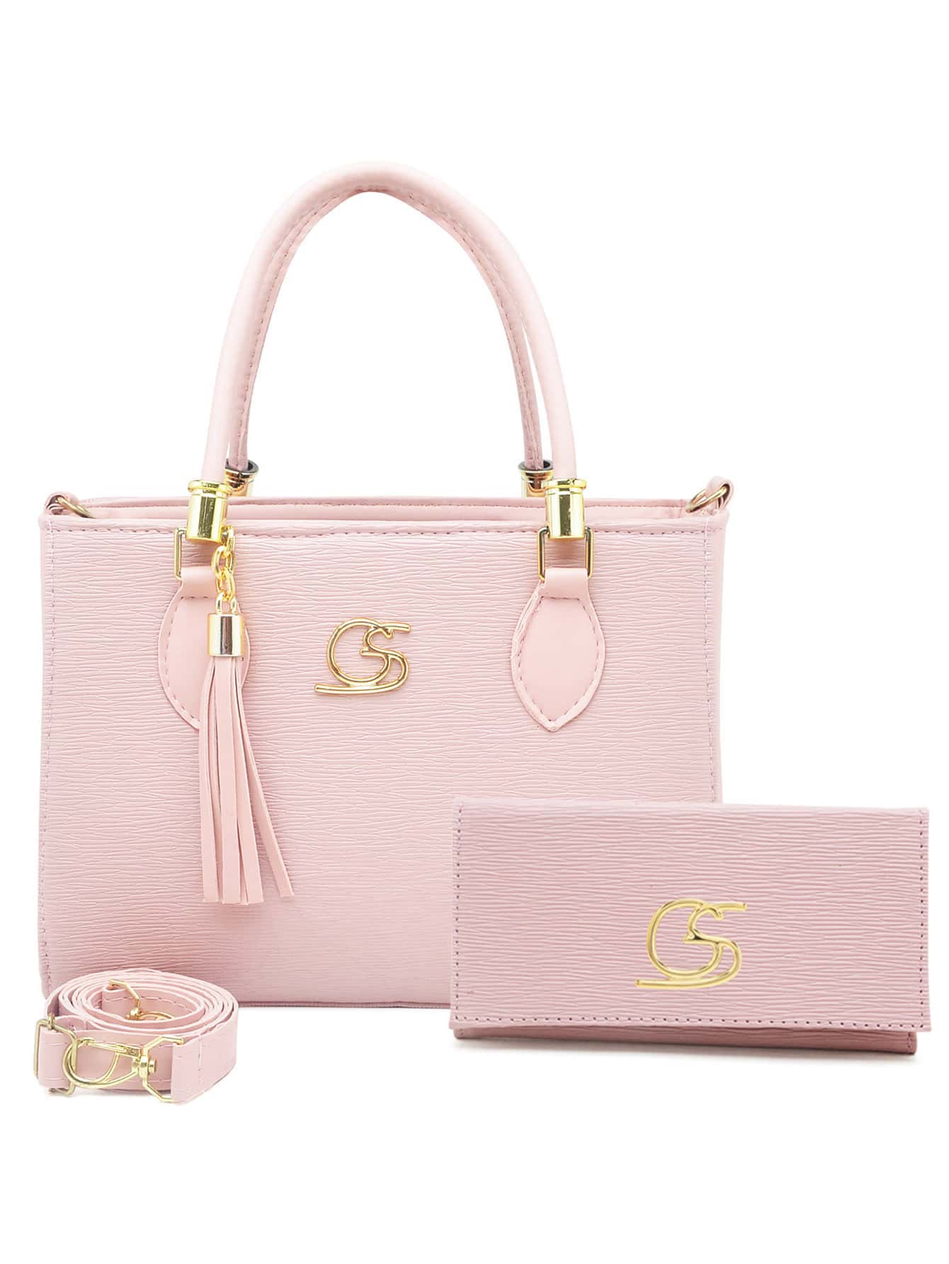 Women Tote Bags - 玫紅色 - 查看 1