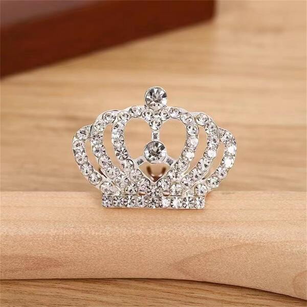 1pc Crown Hair Accessory, Performance Costume Hairpin, Small Crown Hair Clip, Birthday Gift