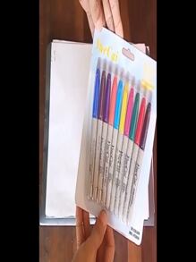10 Permanent Colored School Office Pens Back To School - Multicolor - View 2