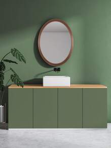 1卷可剝離和可黏貼牆紙,啞白黑綠淺灰橙紅可移除和加厚牆紙,黑色自粘膠防水壁紙,可用於牆壁和家具覆蓋,配有乙烯基卷 - 綠色 - 查看 3