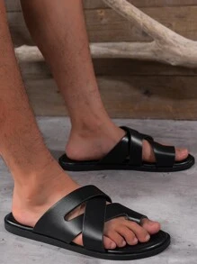 2023 Mới Đúng mốt Nam Giải trí Dép xăng đan - màu đen - Xem 2