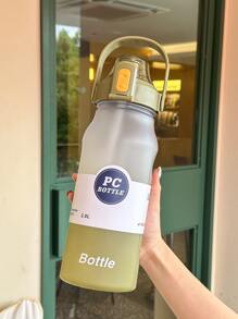 1 Bình Nước, Bình Nước Thể Thao 64OZ, Chống Rò Rỉ & Không Chứa BPA, Bình Nước Tạo Động Lực Có Đánh Dấu Thời Gian Cho Thể Thao Ngoài Trời, Phòng Tập Thể Dục, Thể Hình, Văn Phòng - xanh quân đội - Xem 2