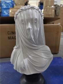 1 Miếng Nghệ thuật Tượng Đồ trang trí Với Màng che mặt Thiết kế Đối với Nhà  Phong cách Bắc Âu Đồ trang trí - trắng - Xem 2