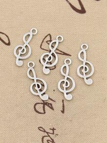 30Pcs Charms Musical Note Antique Gold Bronze Silver Color Pendants Making DIY Handmade  Finding Jewelry - Antique Silver - View 1