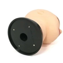 禿模特頭模型頭適用於美容,製作假髮,帽子,,眼鏡展示,批發製造商 - 黑色 - 查看 3