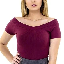 Women Blouses - 淺藍色 - 查看 4