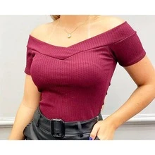 Women Blouses - 淺藍色 - 查看 1