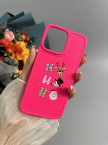 Christmas Cartoon Graphic Phone Case - Multicolor - View 5