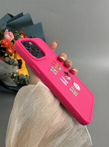 Christmas Cartoon Graphic Phone Case - Multicolor - View 2