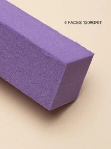 10入組 120/120/120/120 紫色指甲打磨塊，由白剛玉碎石製成，適合指甲打磨/整形/去除老繭/模型打磨，適合專業美甲沙龍和家庭使用 - 查看 4