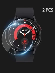 Kính cường lực bảo vệ màn hình chống trầy xước, chống vân tay Tương thích với Samsung Galaxy Watch 4/5/6 Pro, Tương thích với 40mm, 44mm, 45mm - Trong sáng - Xem 1