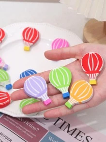 1入組隨機顔色的卡通熱氣球造型橡皮擦 - 彩色 - 查看 2
