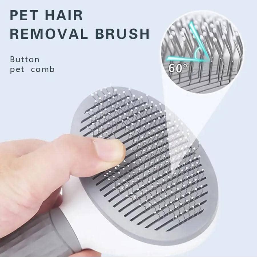 2in1 Pet Hair Remover Brush for Dogs and Cats Grooming Tool for