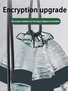 1pc 2m/1.5m Stainless Steel Black Reinforced Shower Hose, 304 Shower Pipe, Shower Head Connector For Water Heater Outlet, Bathroom Accessory Set - View 5