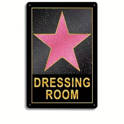  1pc Dressing Room Decor For Teen Girls 8 X 12 Inch Pink Star Posters For Downtown Girl Room Decor, Cute Room Decor For Teen Girls Best Gifts Birthday Graduation