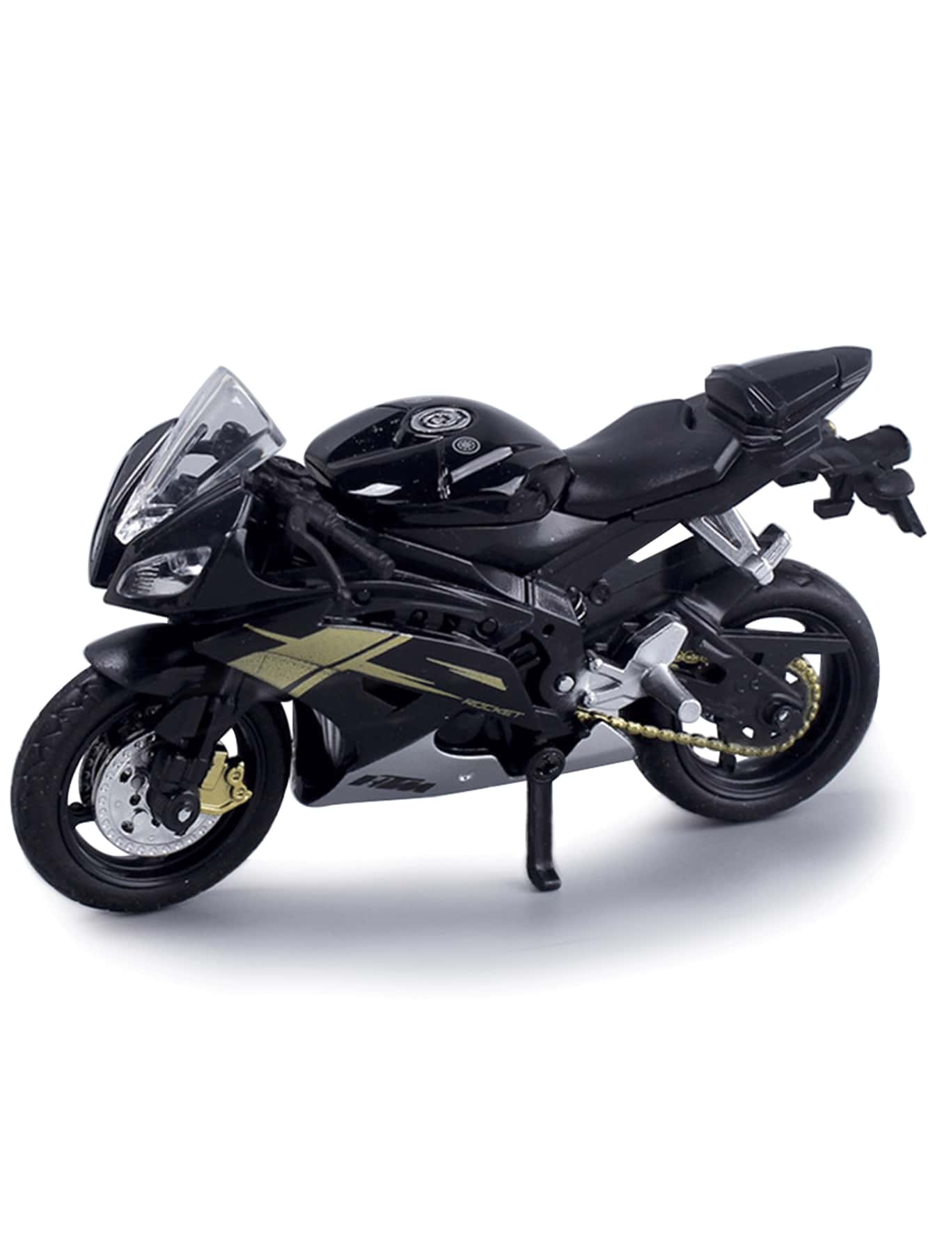 黑色機車模型 - 黑色 - 查看 1