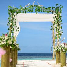 1/2/3/4/5/6 件装人造常春藤 LED 灯串，2 米（6.56 英尺）/20 LED 悬挂式植物 DIY 绿叶背景装饰灯，适用于节日卧室墙面装饰、婚礼派对餐桌装饰、花园灯、花园装饰、婚礼装饰、房间装饰、生日毕业礼物