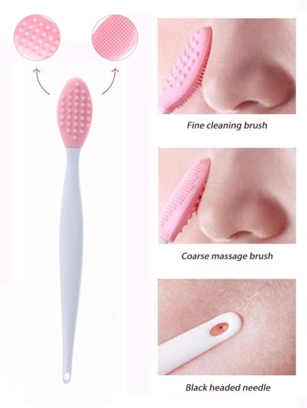 1pc Silicone Nose Clean Brush Exfoliating Pore Beauty Facial Brush Skin Care Massager Tool Deep Clean Remove Acne Blackheads Skin Care Tools Pink Lip Scrub Brush,Skincare,Room Decor,Home Decor,Bedroom Decor,Bathroom,Christmas Gifts,Bathroom Decor,Travel,Travel Stuff,Wedding,Christmas Party,Mom Gifts,Home,Room,House Decor,Christmas Gift,Gifts For Mom,Birthday,Pink Room Decor,Living Room Decor,Bedroom,Gifts For Men,Dad Gifts,Mushroom,New Years,Mom,Accessories,Gifts For Dad,Friends,Funny Gift