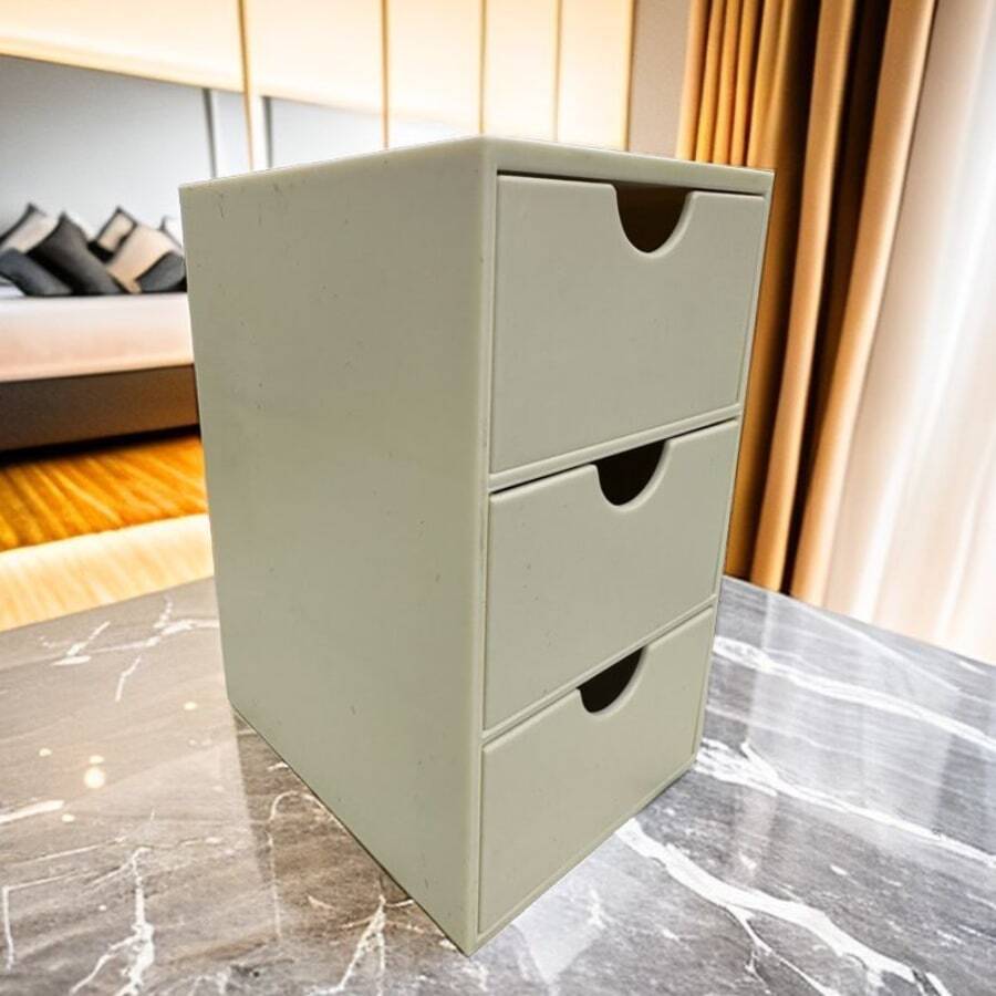 Simple Office Storage Box - White - View 1