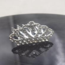 1 Stück Geburtstagskrone Haarband, Kristall Strass Königinnenkrone Haarspange Accessoire für Halloween
