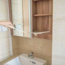 1入長柄平刷頭無紡布清潔刷,用於除塵和填裂縫