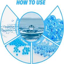 Perlas De Agua Gel De Alta Elasticidad Azul (aprox. 30kpcs) Suelo Cristalino De Gelatina De Perlas Para Rellenar Jarrones, Se Expande A 10-13mm Después De Remojar En Agua - Azul - Ver 8