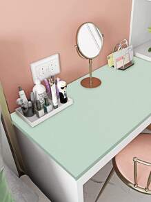 1 Roll New Solid Color Self Adhesive Vinyl Wallpaper Living Room Wardrobe Furniture Stickers PVC Waterproof Morandi Color Contact Paper - Mint Green - View 6