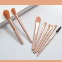 Eight Mini Brush Set Eyeshadow Brush Concealer Powder Brush Beginners Soft Brush Cross Border Beauty Tool,Brush Set,Makeup Brush Kit,Make Up Brush Set,Make Up Set Complete,Makeup Brush Set,Complete Makeup Kit,Brush Kit,Brushes Makeup Set,Makeup Gift Set - Pink - View 5