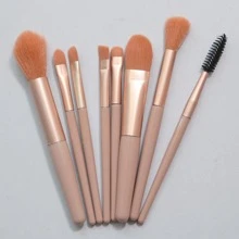 Eight Mini Brush Set Eyeshadow Brush Concealer Powder Brush Beginners Soft Brush Cross Border Beauty Tool,Brush Set,Makeup Brush Kit,Make Up Brush Set,Make Up Set Complete,Makeup Brush Set,Complete Makeup Kit,Brush Kit,Brushes Makeup Set,Makeup Gift Set - Pink - View 3