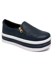 Women Casual Shoes - Màu xanh lam - Xem 2
