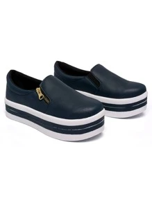 Women Casual Shoes - Màu xanh lam - Xem 4