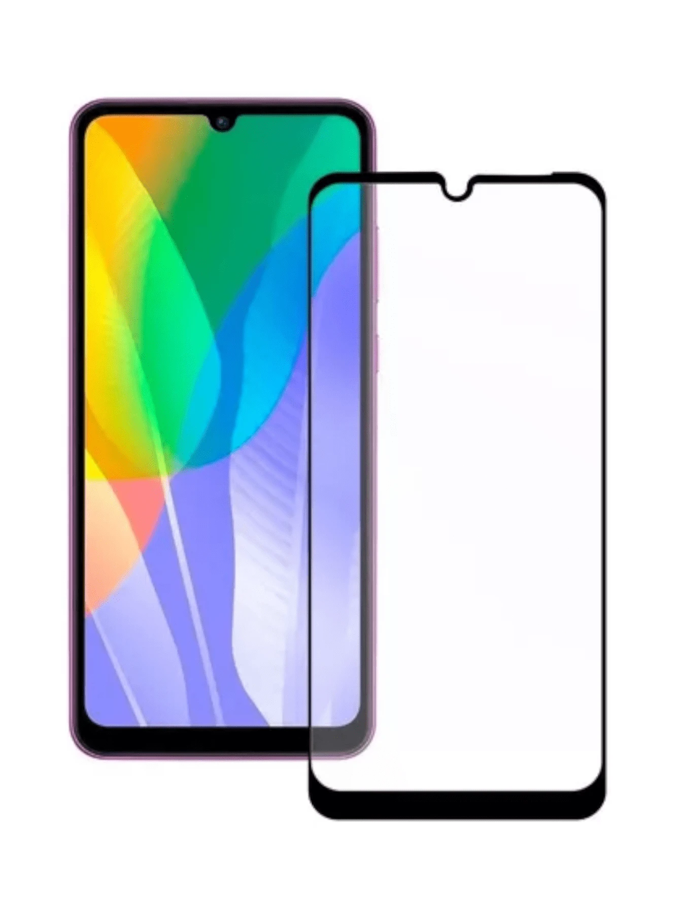 2 Pieces Of Screen Protector For Huawei Y6P, Tempered Glass Mica For Huawei Y6P, Covers 100% Your Screen - Trong sáng - Xem 1